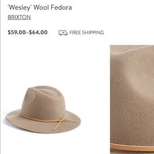 100% wool brown fedora